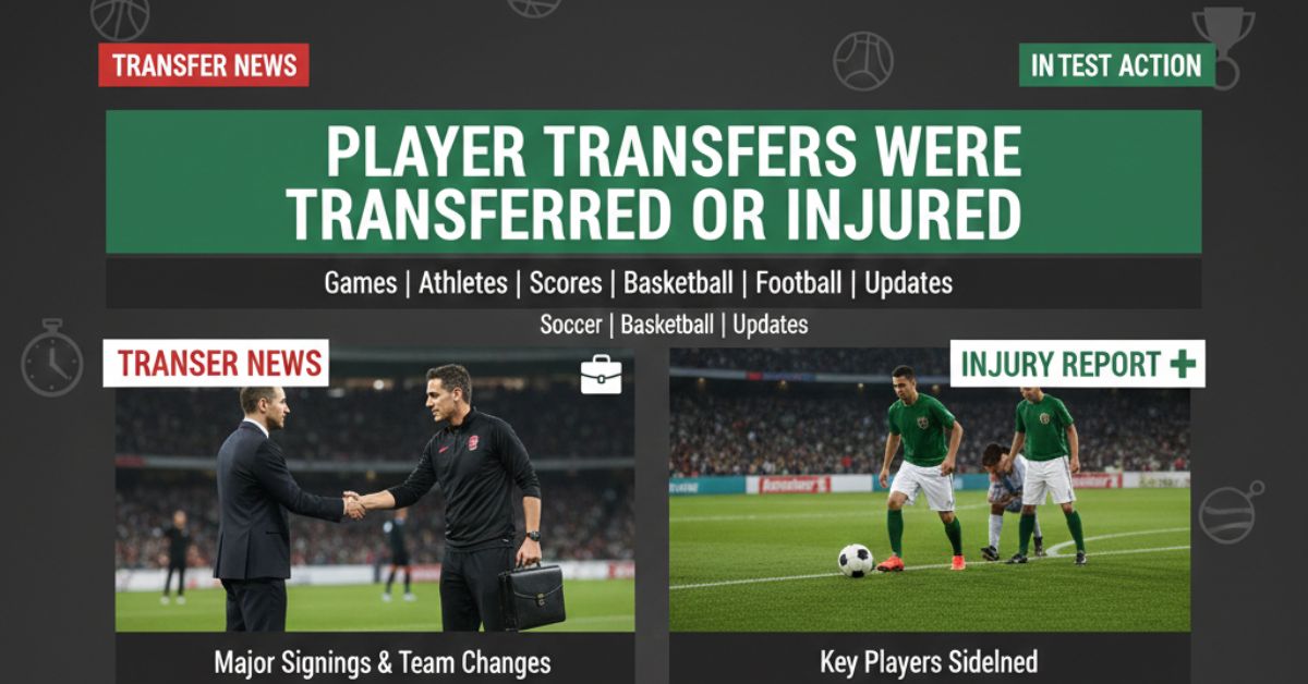 Which Players Were Transferred or Injured?